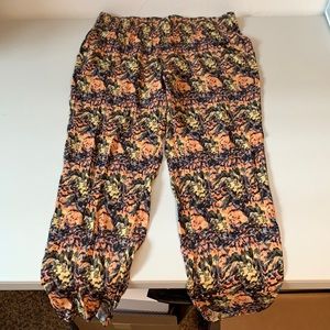 NWT laVi x Anthropologie orange mot pants - small